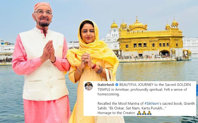 Kabir Bedi Visits Golden Temple With Wifey, Calls It “Homage To The Creator”
