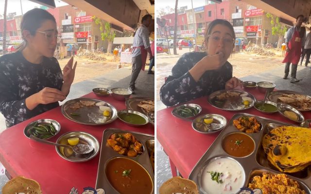 Sara Ali Khan Relishes Scrumptious Food In The City Beautiful-Chandigarh