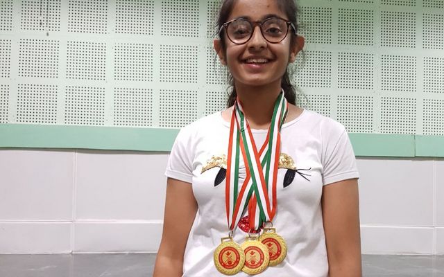 hat-trick-by-chandigarh-girl-ridhima-khindria-with-3-golds-in-air-rifle-shooting